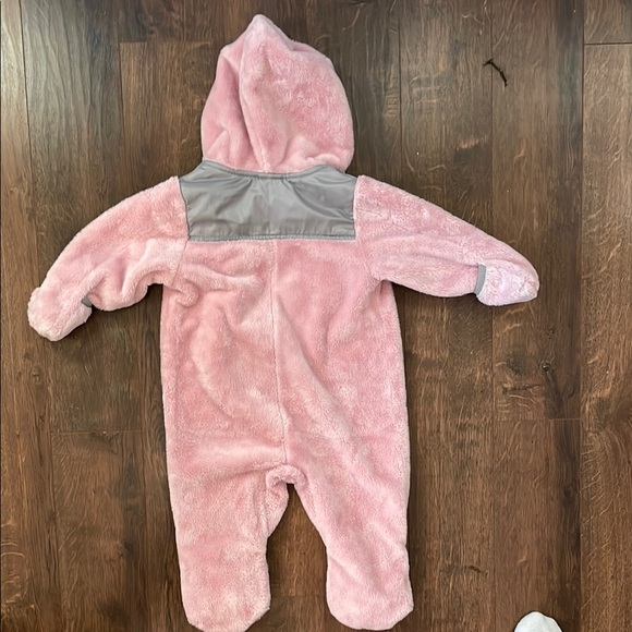 The North Face Pink Fleece Kids One Piece - Picture 4 of 5